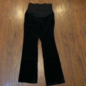 The Loft Size 14 Maternity Black Corduroy Pants